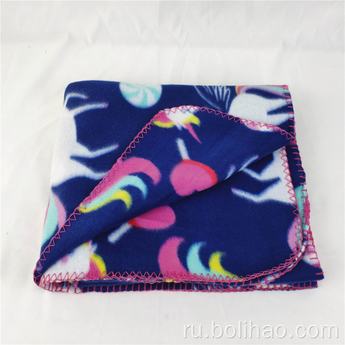 Нативные печатные флисовые одеяло на флисовой флисовой микроволокно одеяло